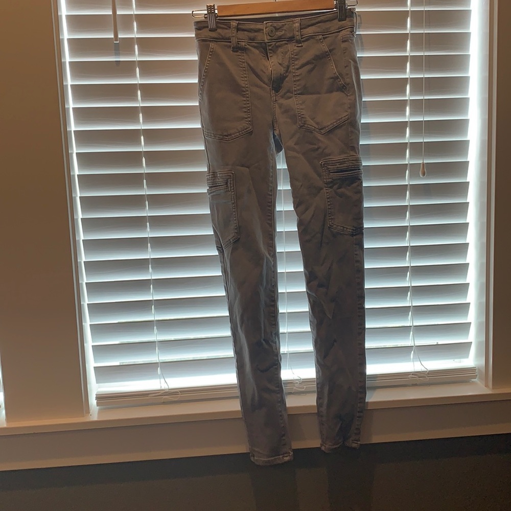 Grey cargo pants
